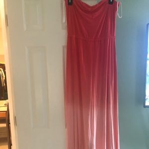 Bebe Ombré Halter Maxi Dress